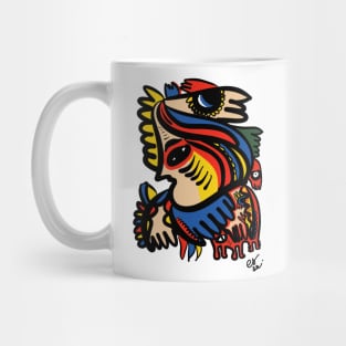 Red Totem Graffiti Mug